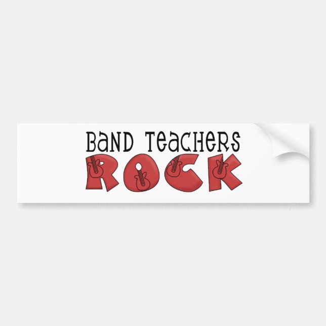 Band-Lehrer-Rock Autoaufkleber (Vorne)