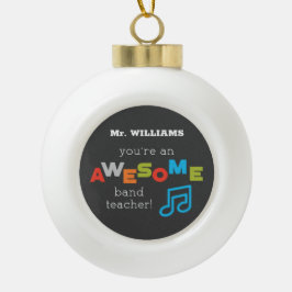 Band-Lehrer-Wertschätzung musikalische Bemerkungen Keramik Kugel-Ornament