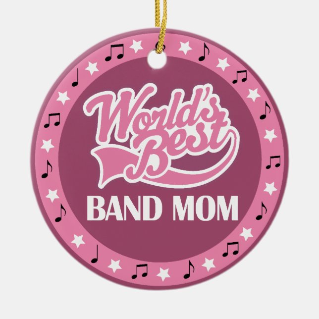 Band-Mama-Geschenk für sie Keramikornament (Vorne)