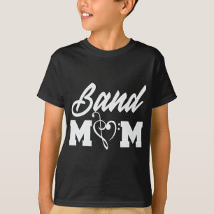Band Mama Herz Treble Clef und Bass Clef Funny T-Shirt