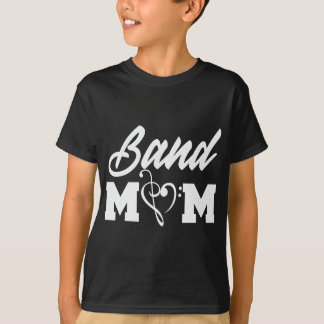 Band Mama Herz Treble Clef und Bass Clef Funny T-Shirt