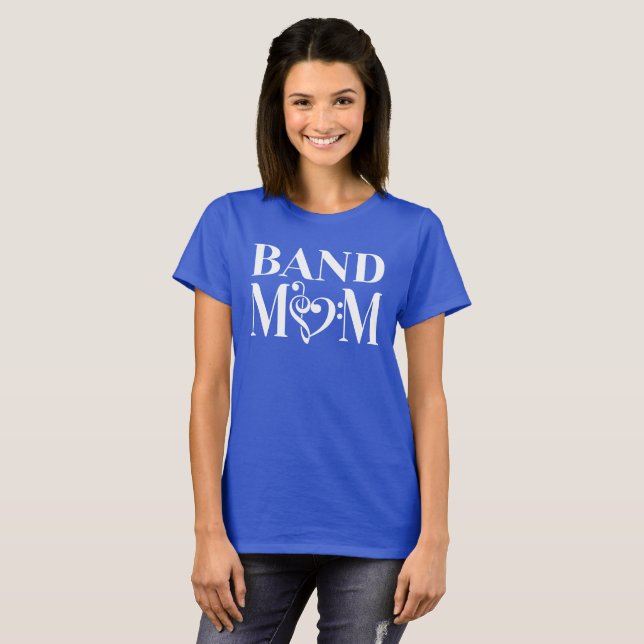 Band-Mama-niedlicher T - Shirt für marschierendes (Vorne ganz)