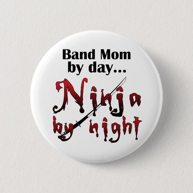 Band Mama Ninja Button (Vorderseite)
