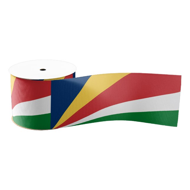 Band mit den Farben der Seychellen Ripsband (Spule)