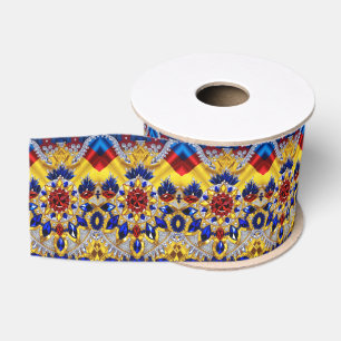 Band mit rumänischen Farben Ripsband