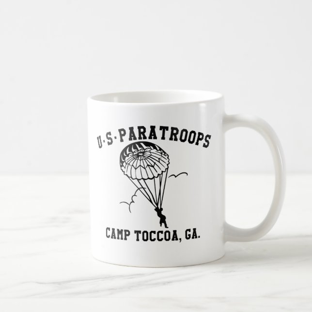 Band of Brothers Currahee US Paratrooper Toccoa Kaffeetasse (Rechts)