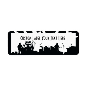 Band on Bühne Konzert Silhouette B&W