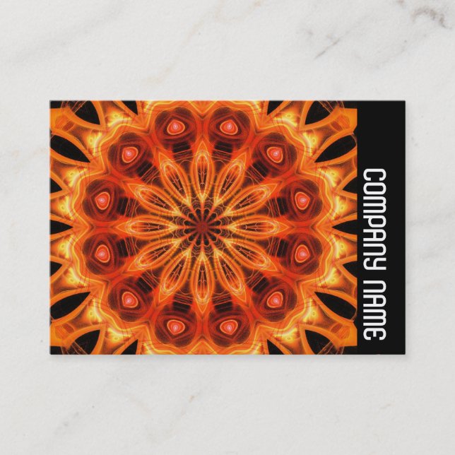 Band - Orange Kaleidescope 05 Visitenkarte (Vorderseite)