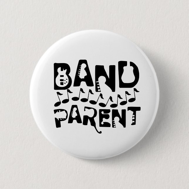 Band Parent Musiknoten Button (Vorderseite)
