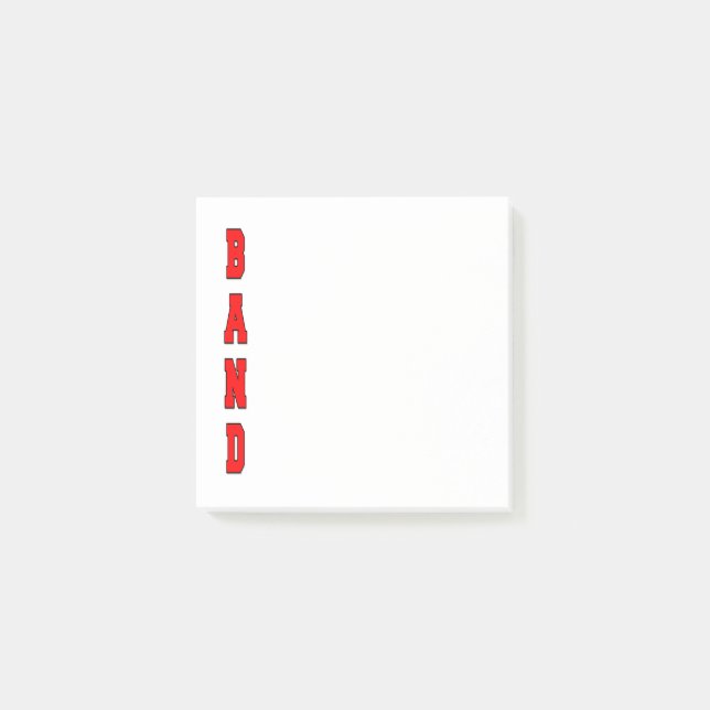 Band Post-it Klebezettel (Vorderseite)