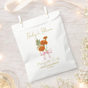 Band Ringelblumen-Samen Baby Shower Geschenktüte Geschenktütchen