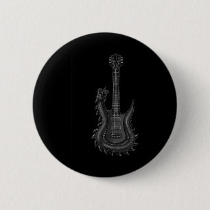 Band Rock and Roll Gitarre für Men Band T-Shirt 6 Button