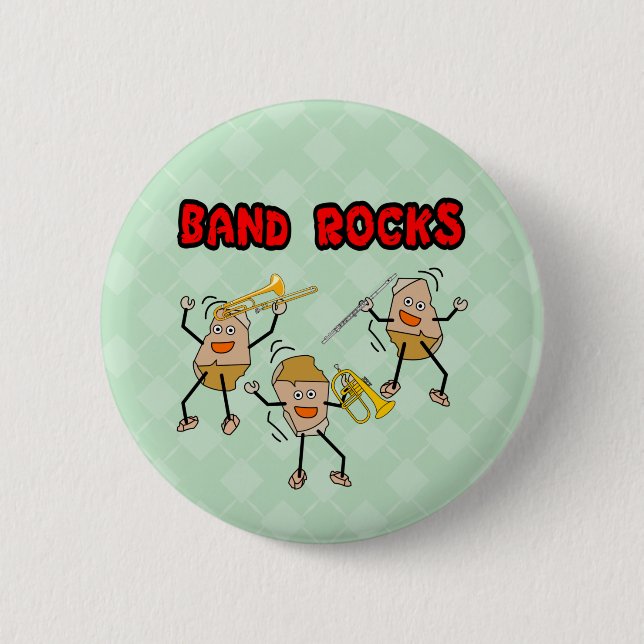 Band Rocks Button (Vorderseite)