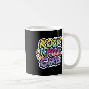 Band-Shirts für Kinder Rock'n'Roll Girl Rock and R Kaffeetasse