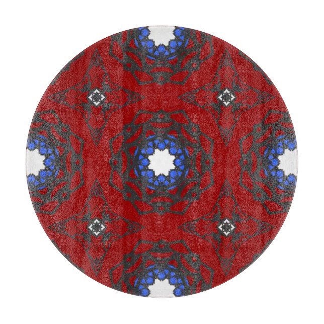 Band vier Kaleidoskop Art Acht Schneidebrett (Vorderseite)