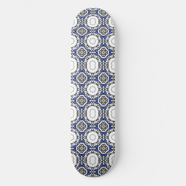 Band vier Kaleidoskop Art Acht Skateboard (Vorderseite)