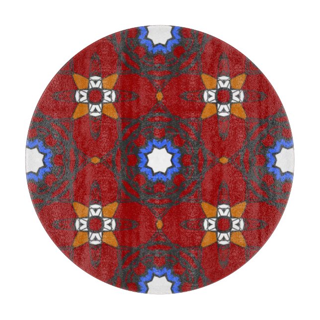 Band vier Kaleidoskop Art neun Schneidebrett (Vorderseite)