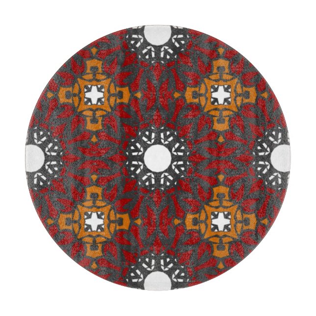 Band vier Kaleidoskop Art One Schneidebrett (Vorderseite)