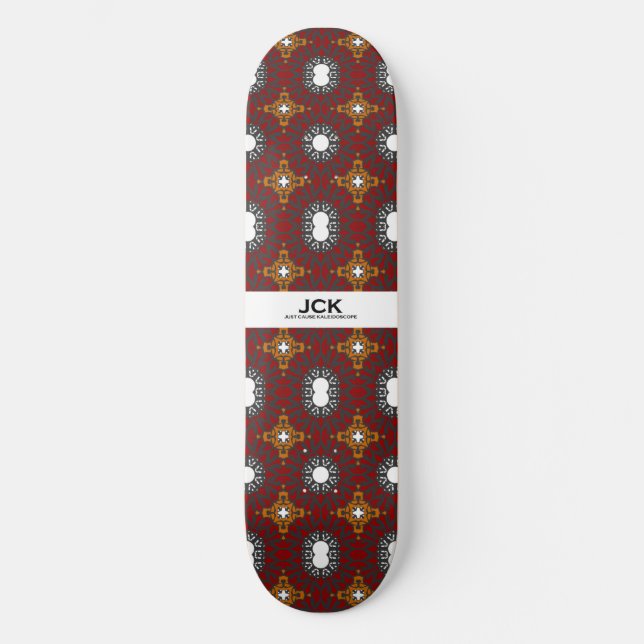 Band vier Kaleidoskop Art One Skateboard (Vorderseite)
