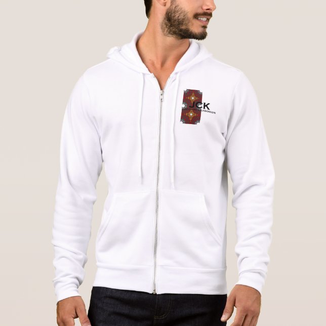 Band vier Kaleidoskop Art zwei Hoodie (Vorderseite)