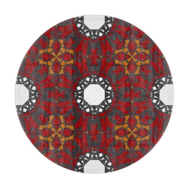 Band vier Kaleidoskop Art zwei Schneidebrett (Vorderseite)