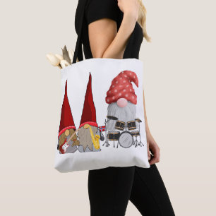 Band von Gnomen auf einer Tasche