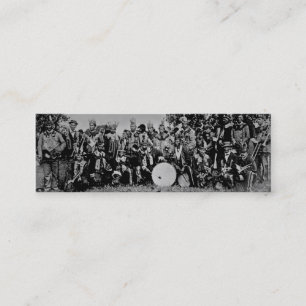 Band von Indianern Mini Visitenkarte