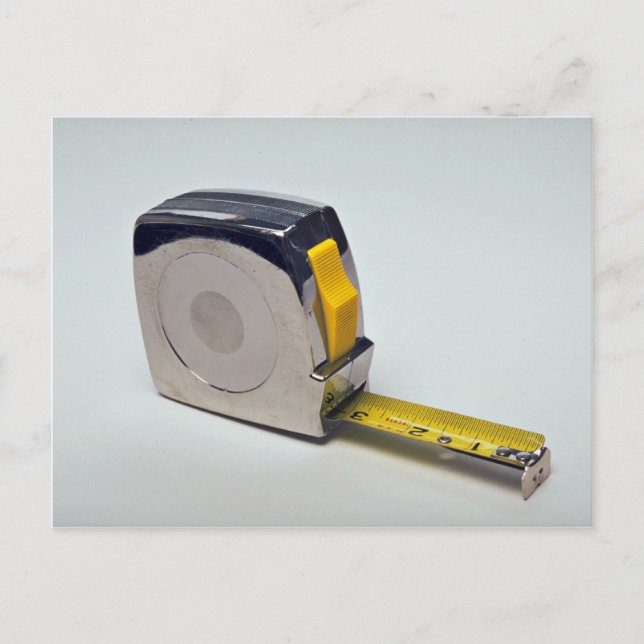 Band zum Messen von Objekten Postkarte (Vorderseite)