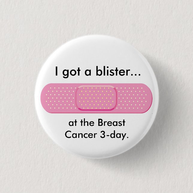 bandaid, got ich eine Blase…, an der Brust Canc… Button (Vorderseite)