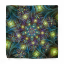 Art fractal abstrait illuminé sarcelle violet bril