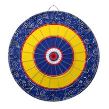 Bandana Blue Red Yellow Fun Game Nite Dartboard