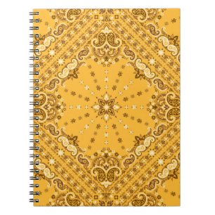 Bandana Boho: Paisley-Druck-Wiederbelebung Notizblock