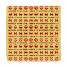 Chaleur tue sécurité rappel Bandanna couverture fa