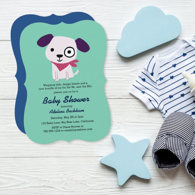 Bandana Doggy Baby Shower Invitations (Créateur téléchargé)