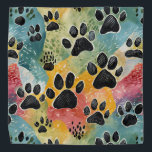 Bandana für Ihr Tier Halstuch<br><div class="desc">Geben Sie Ihrem Haustier eine Liebe mit einer neuen Bandana mit abstrakten Pfoten-Drucken</div>