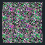 Bandana Halstuch<br><div class="desc">Abstraktes,  kreatives,  modernes Muster,  beliebt,  jugendlich,  elegant,  daub,  grau,  rosa,  grün,  gemischt,  bunte abstrakt</div>