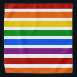 Bandana Halstuch<br><div class="desc">Helles Regenbogenfarben Bandana</div>