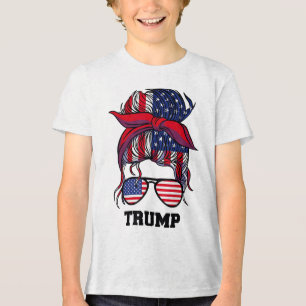 Bandana Headscarsungles Girls Trump _1 Tri-Blend Shirt
