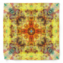 Mandala de feu jaune