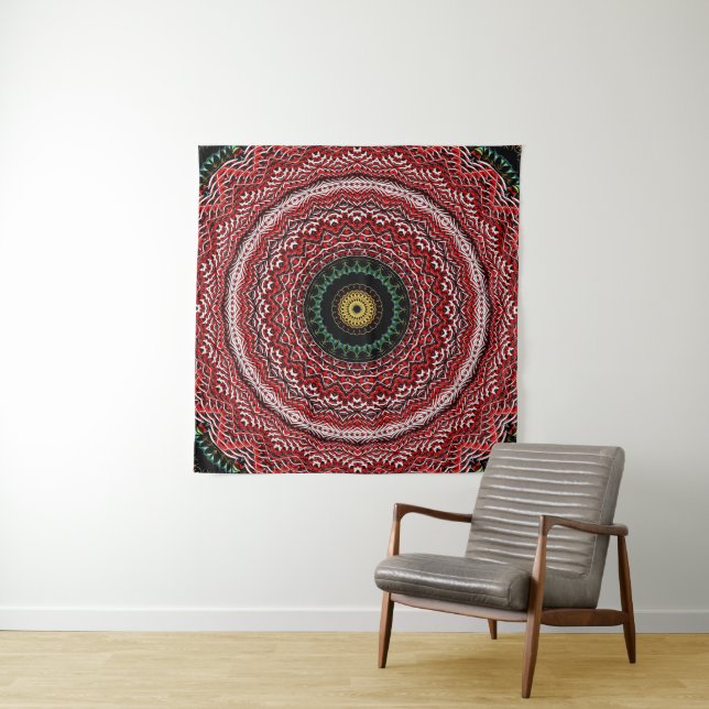Bandana-Mandala Wandteppich (Beispiel)