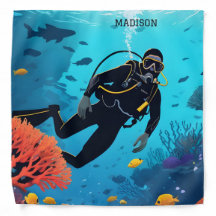 Nom personnalisé Scuba Diver