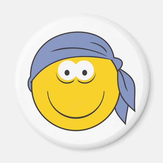 Bandana Pirate Face Magnet (Vorne)