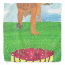 Poches de chien et cerise