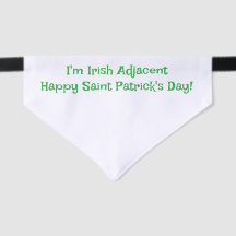 Bandana pour animaux de compagnie pour la Saint Pa