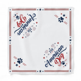 Bandana pour chien patriotique America 250 (petit)