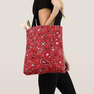 Bandana Red Paisley Tasche
