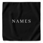 Simple Black Custom Ajouter Votre Nom Élégant