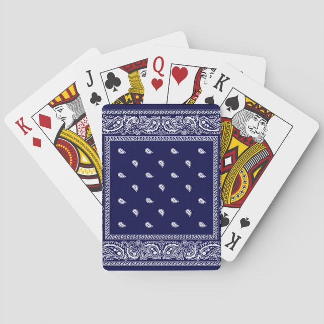 Bandana True Blue Playing Cards Spielkarten (Rückseite)