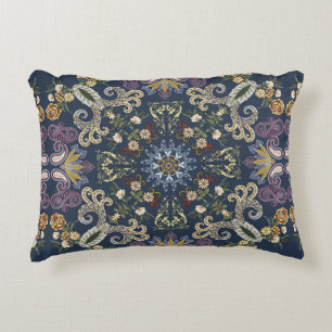 Bandanna mit farbenfrohen Paisley-nahtlosen Muster Dekokissen