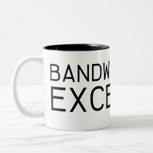 Bandbreite überschritten   Minimalistische Typogra Zweifarbige Tasse